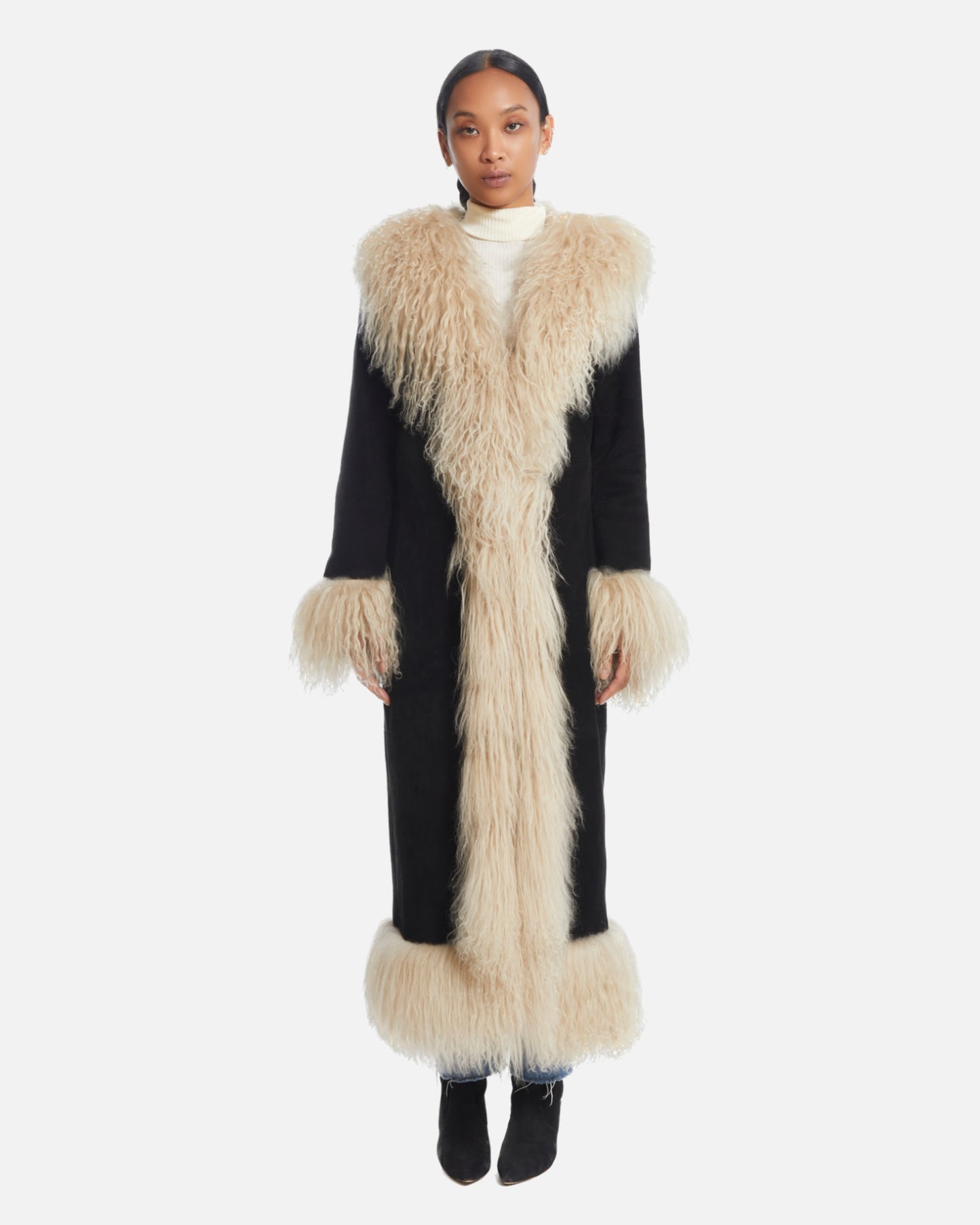 Dorothy Suede Maxi Coat