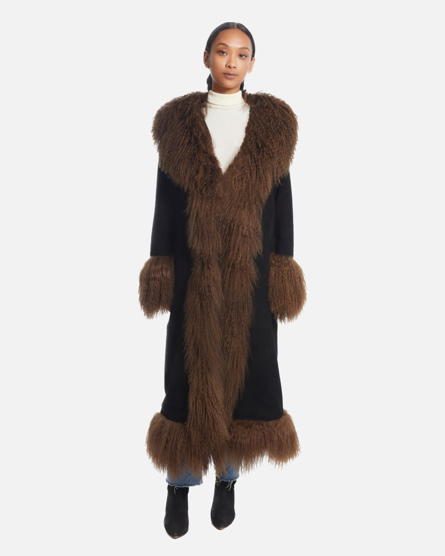 Dorothy Suede Maxi Coat