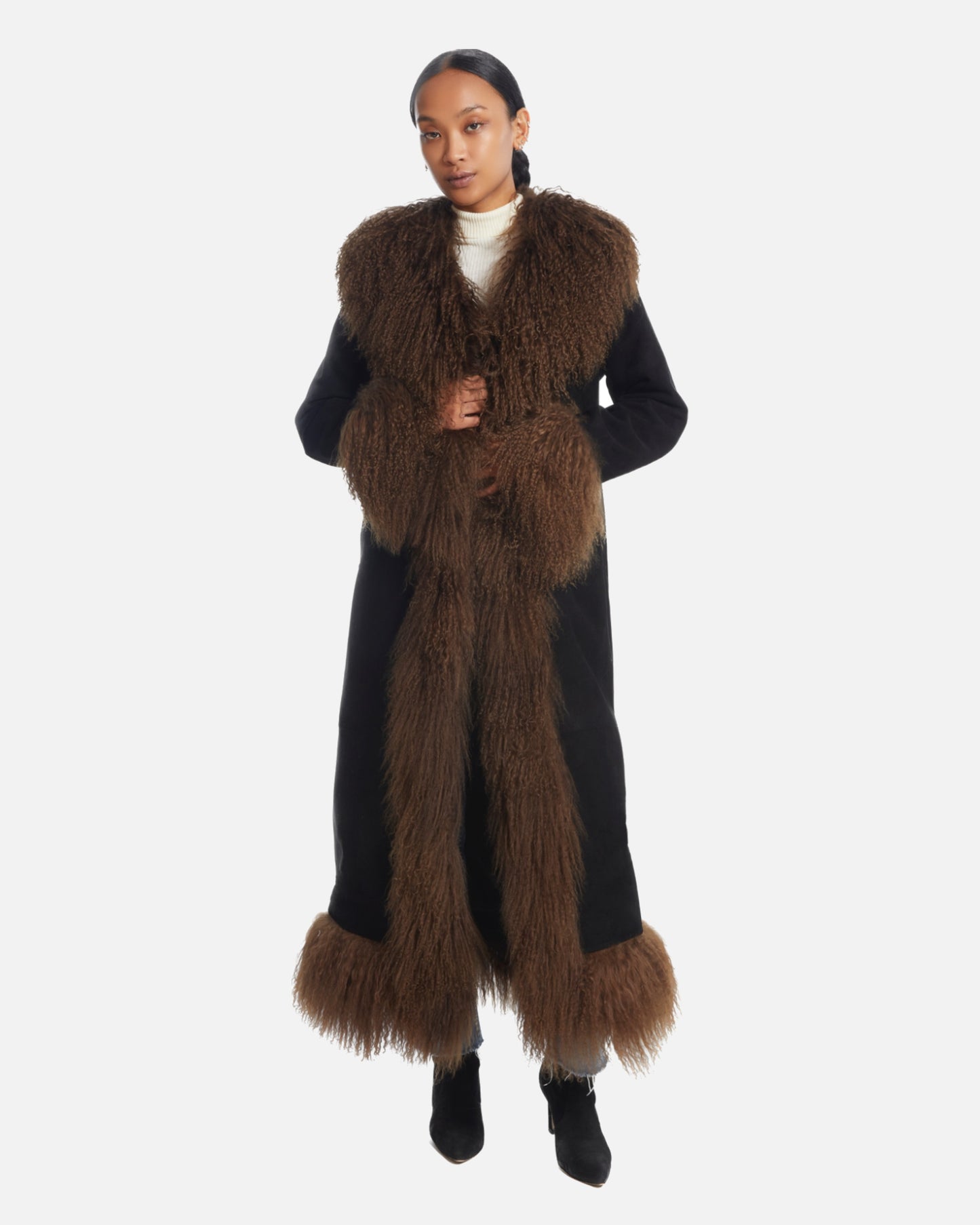 Dorothy Suede Maxi Coat