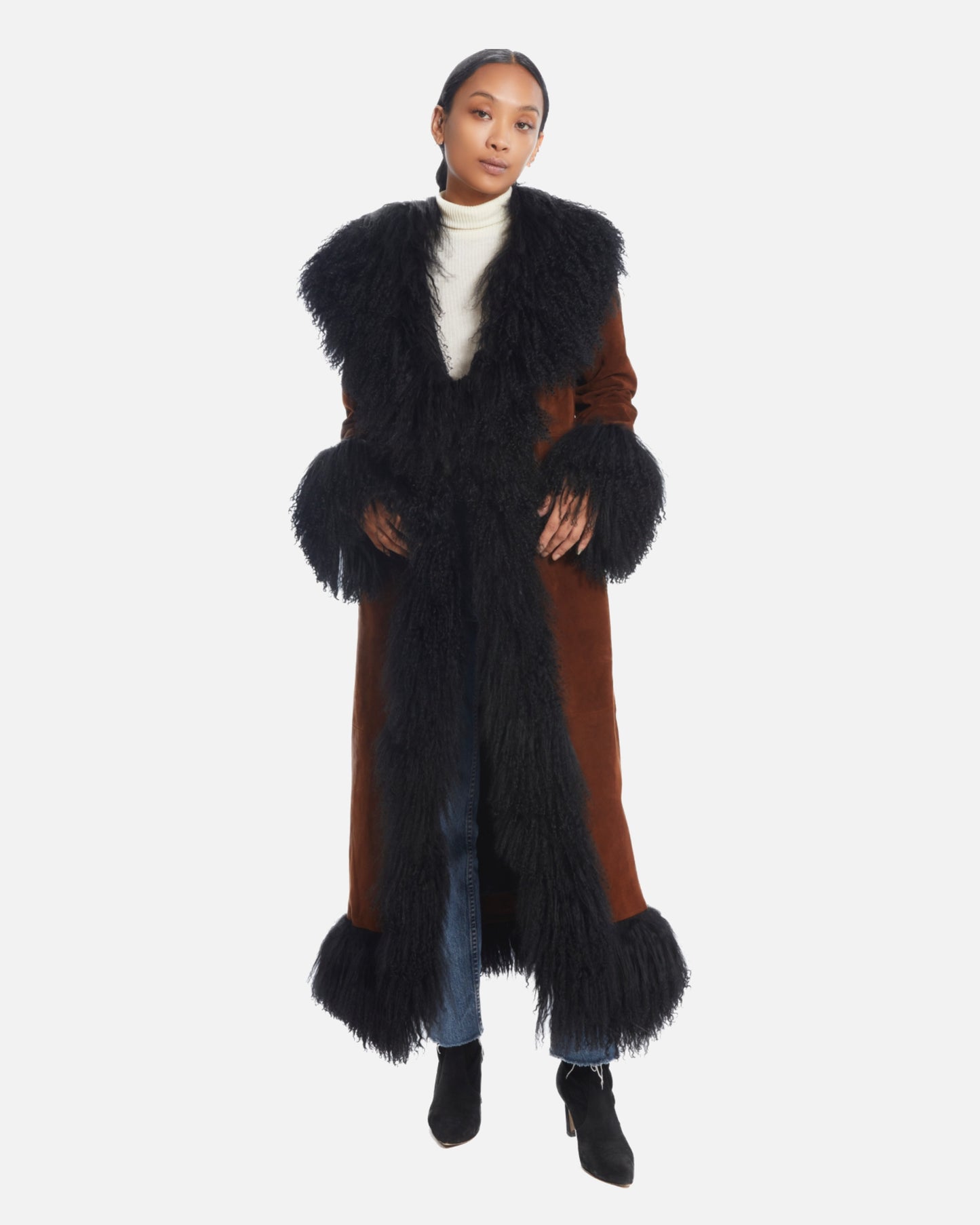Dorothy Suede Maxi Coat