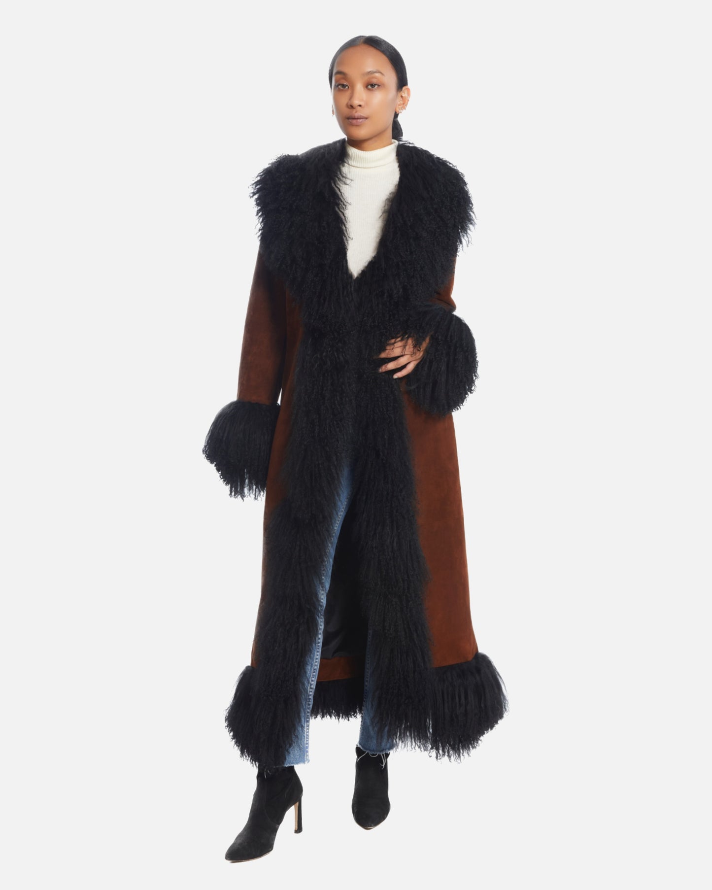 Dorothy Suede Maxi Coat