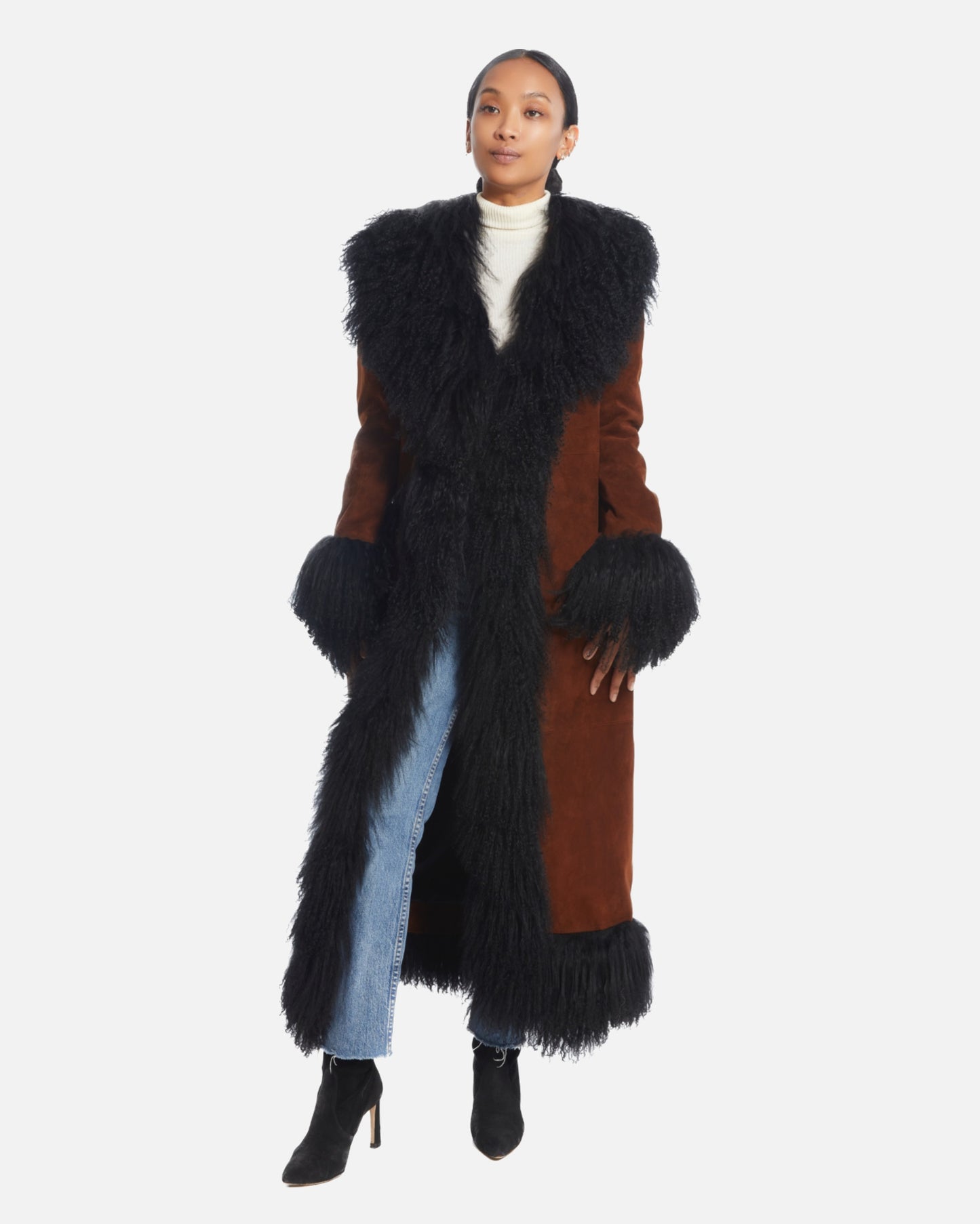 Dorothy Suede Maxi Coat