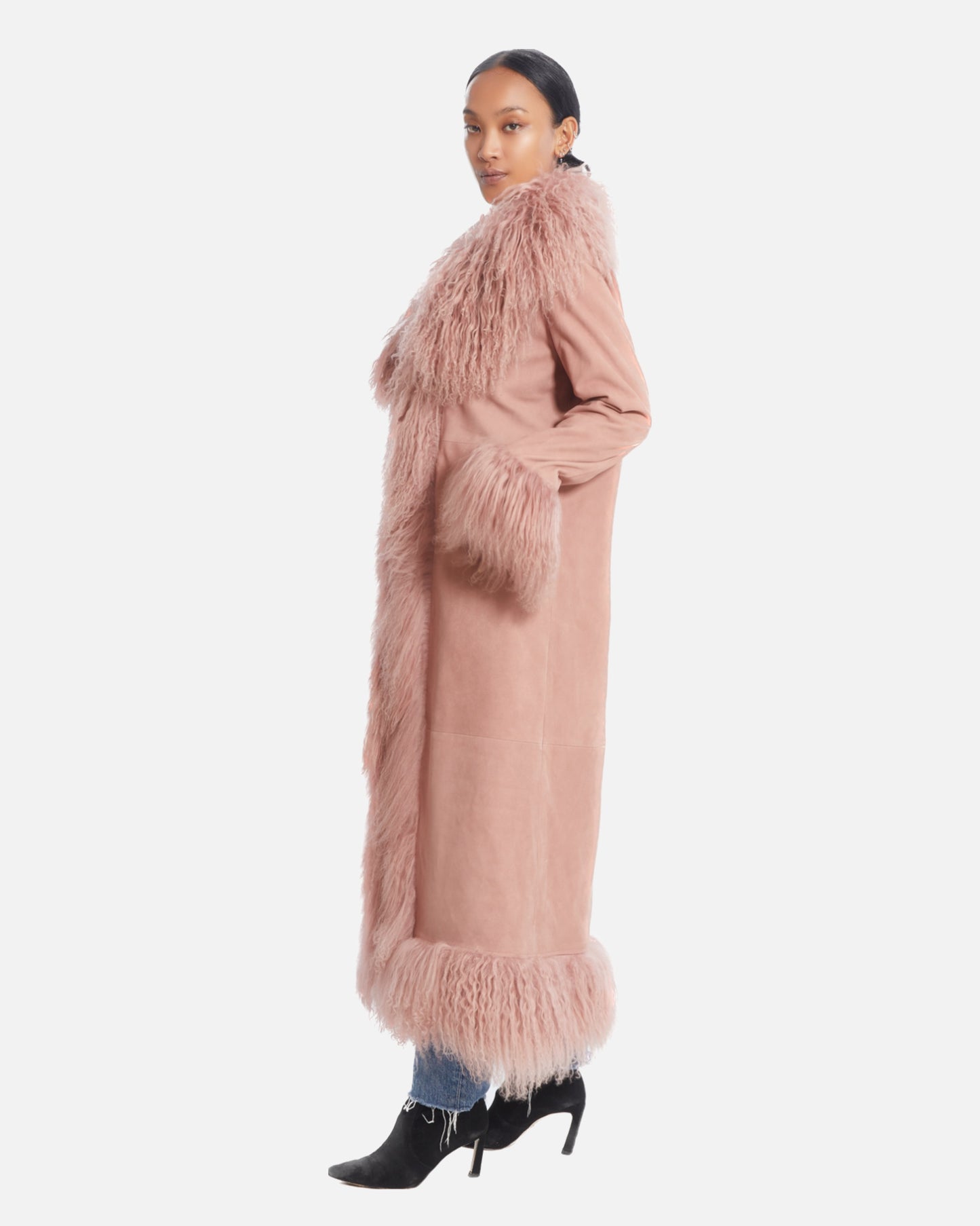 Dorothy Suede Maxi Coat