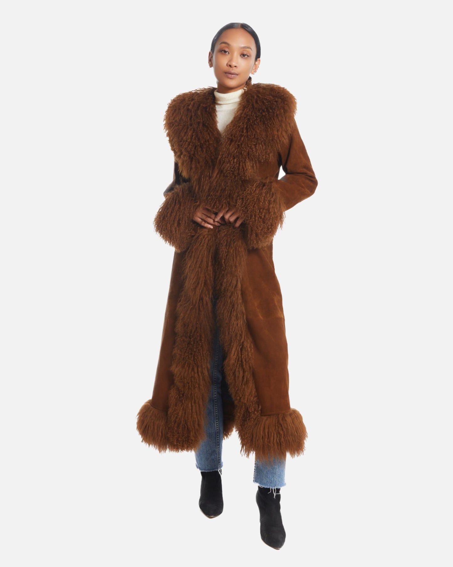 Dorothy Suede Maxi Coat