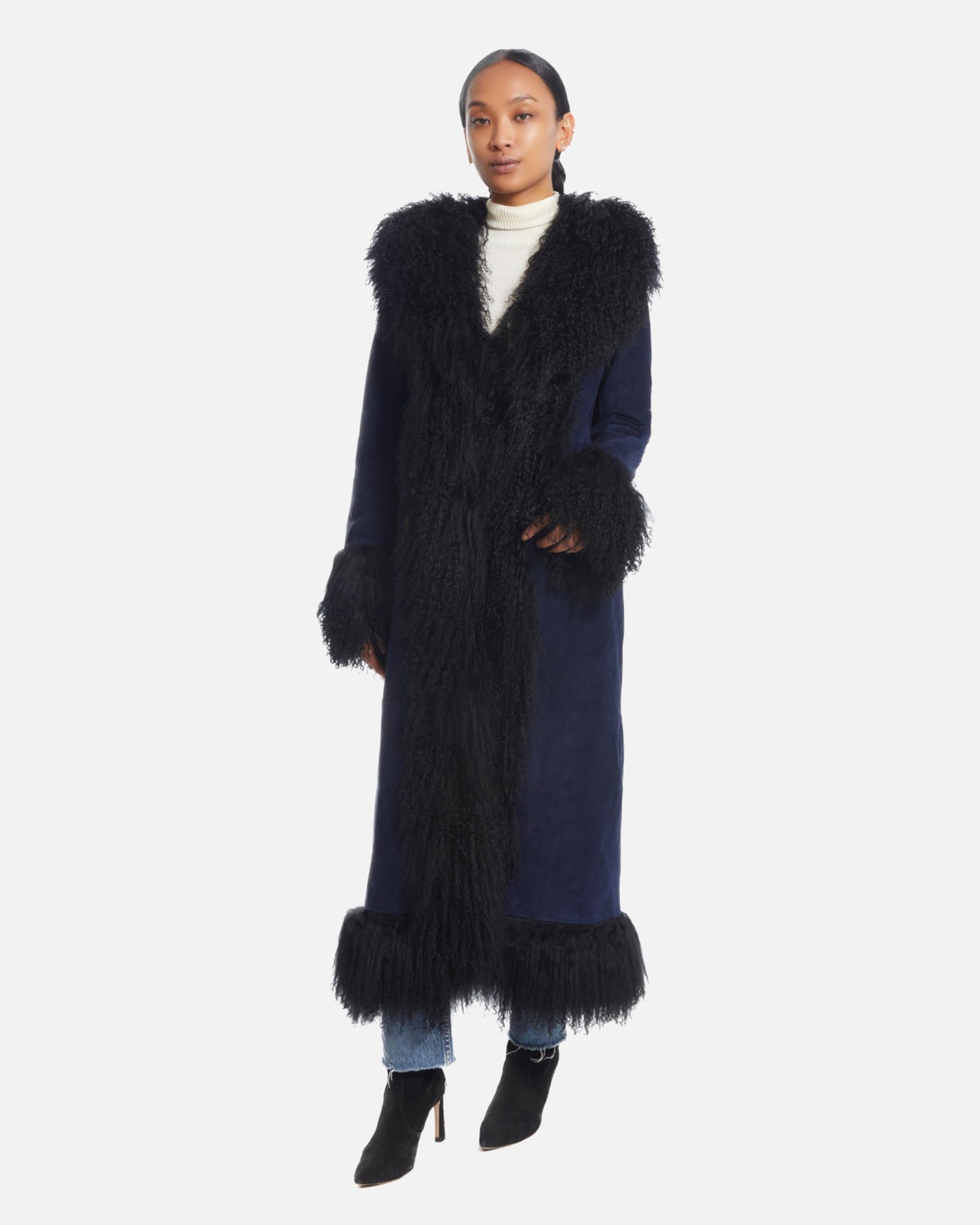 Dorothy Suede Maxi Coat