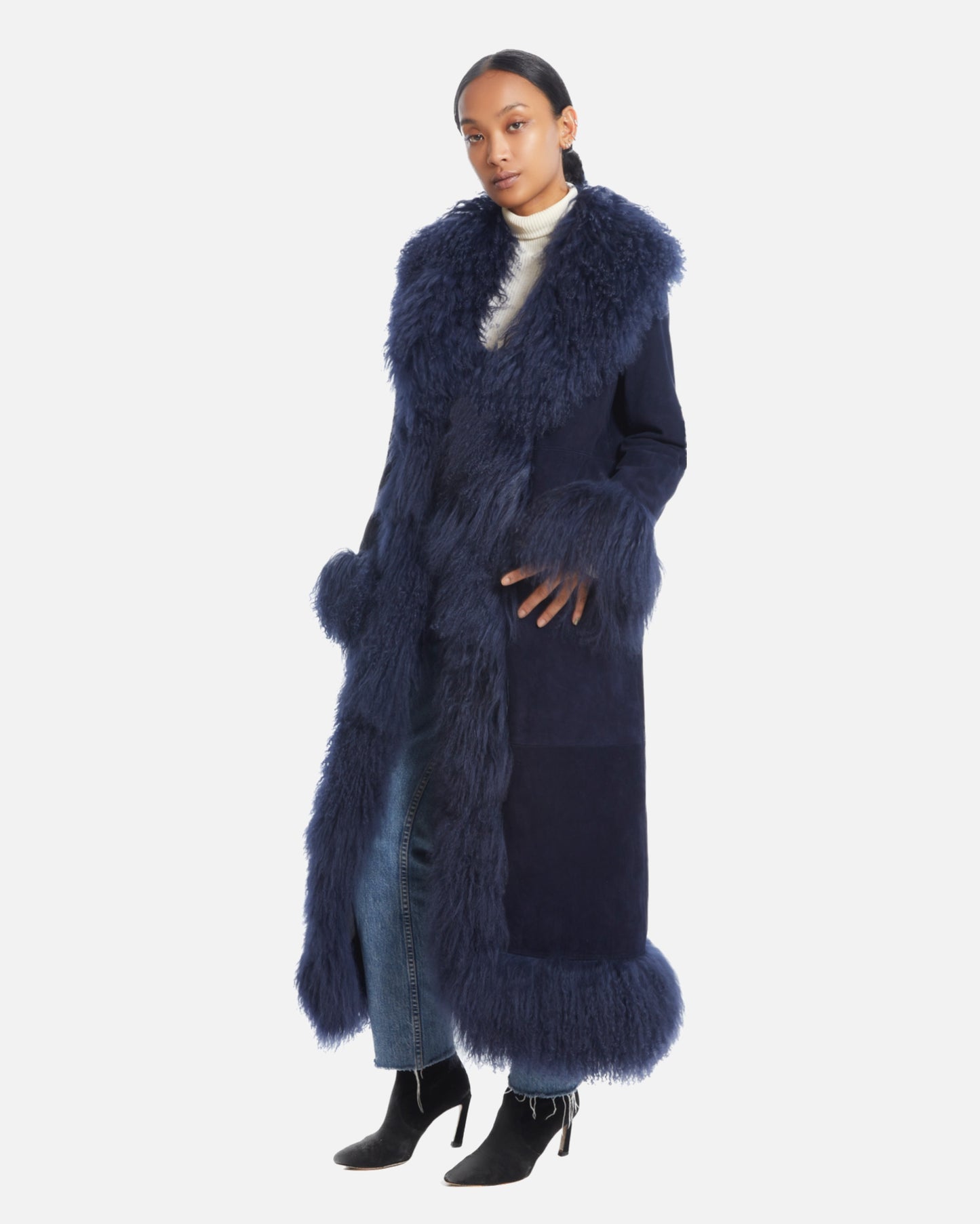 Dorothy Suede Maxi Coat