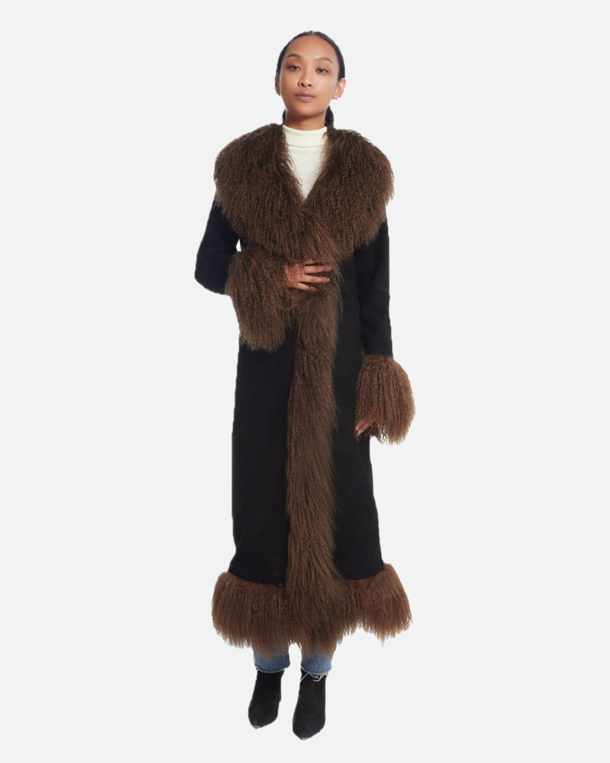 Dorothy Suede Maxi Coat