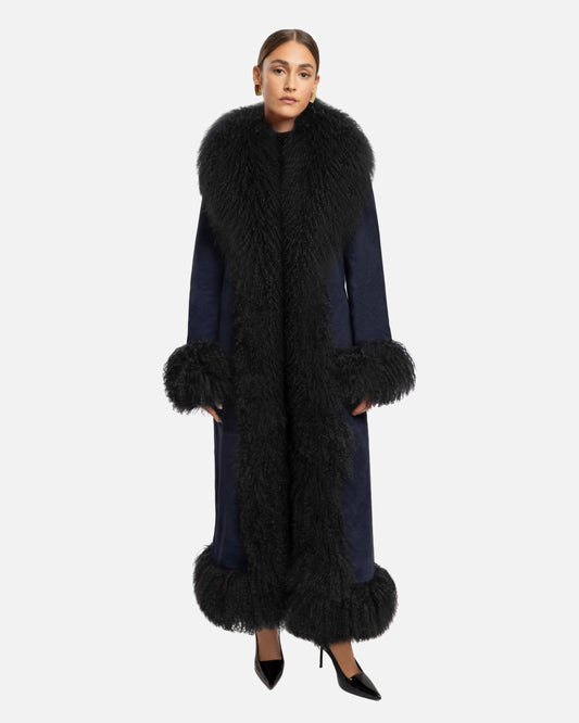 Dorothy Suede Maxi Coat
