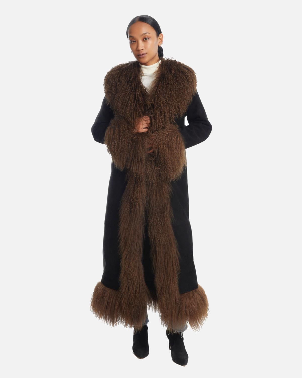 Dorothy Suede Maxi Coat