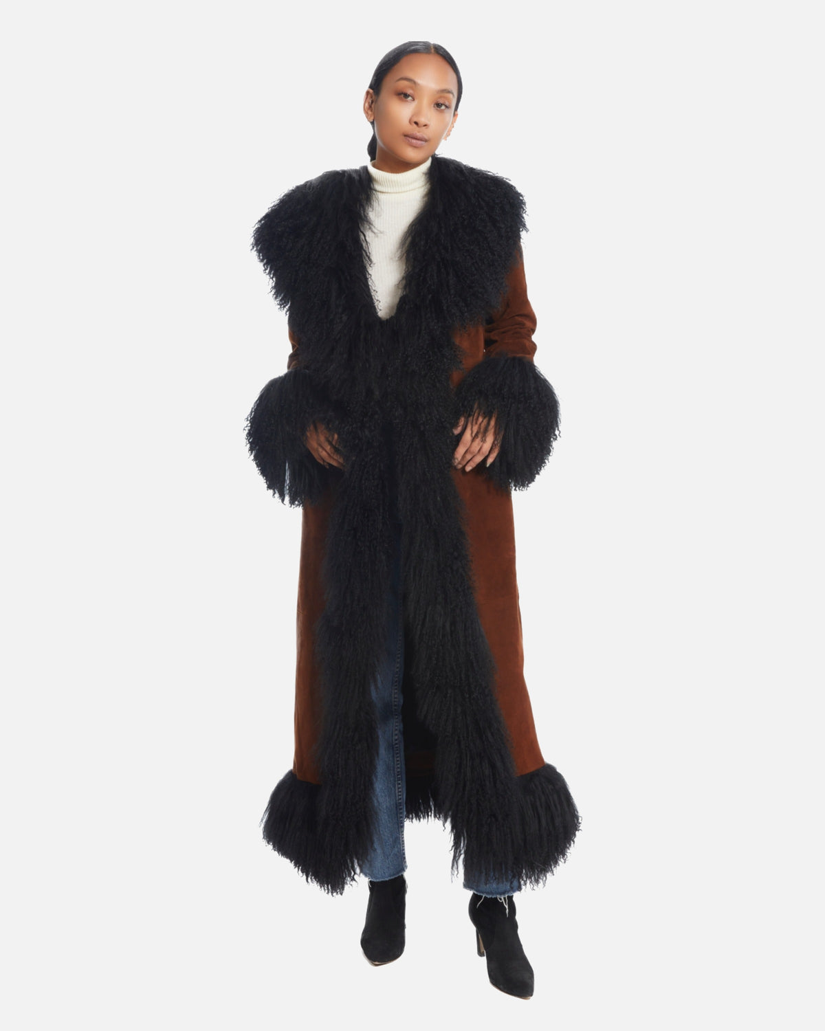 Dorothy Suede Maxi Coat
