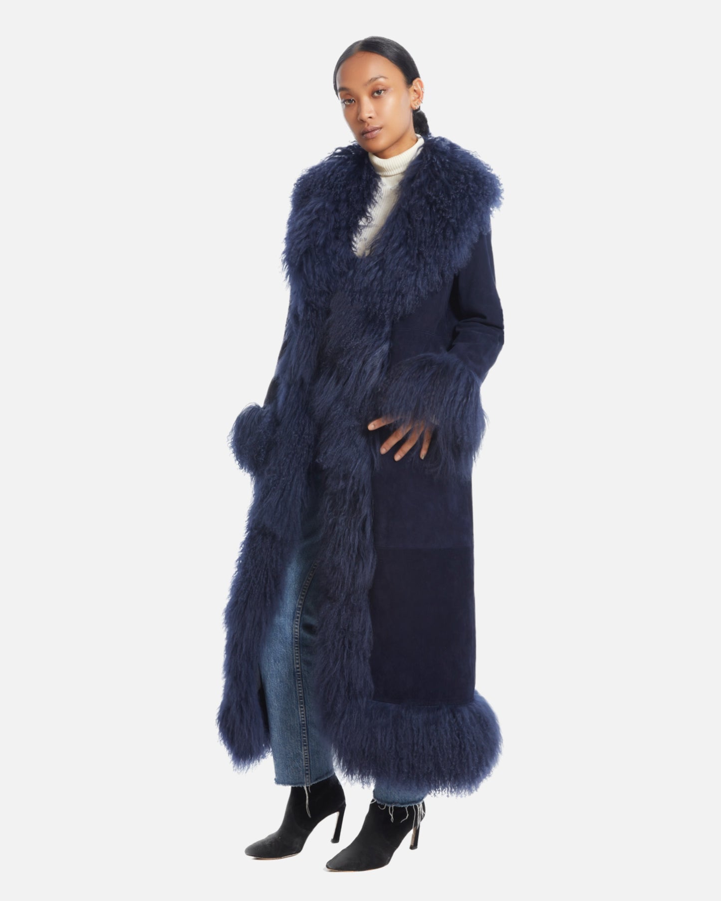 Dorothy Suede Maxi Coat