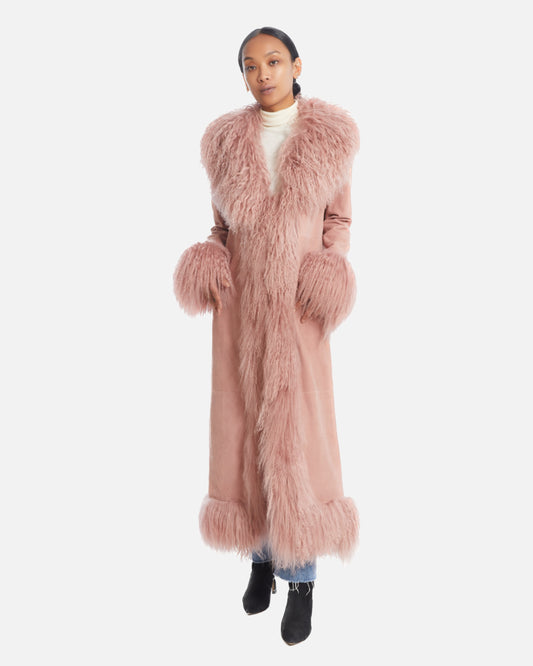 Dorothy Suede Maxi Coat