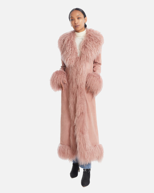 Dorothy Suede Maxi Coat