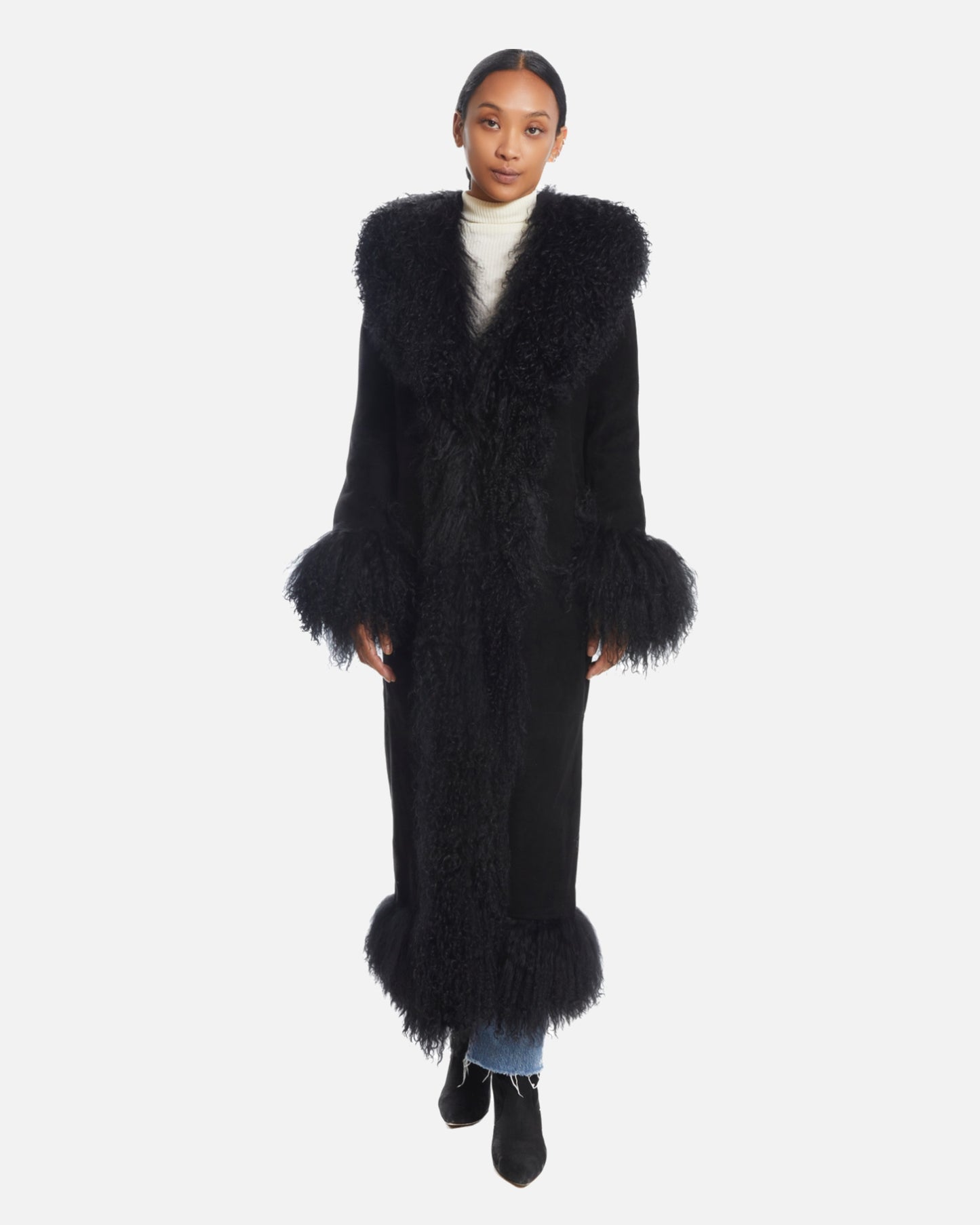 Dorothy Suede Maxi Coat