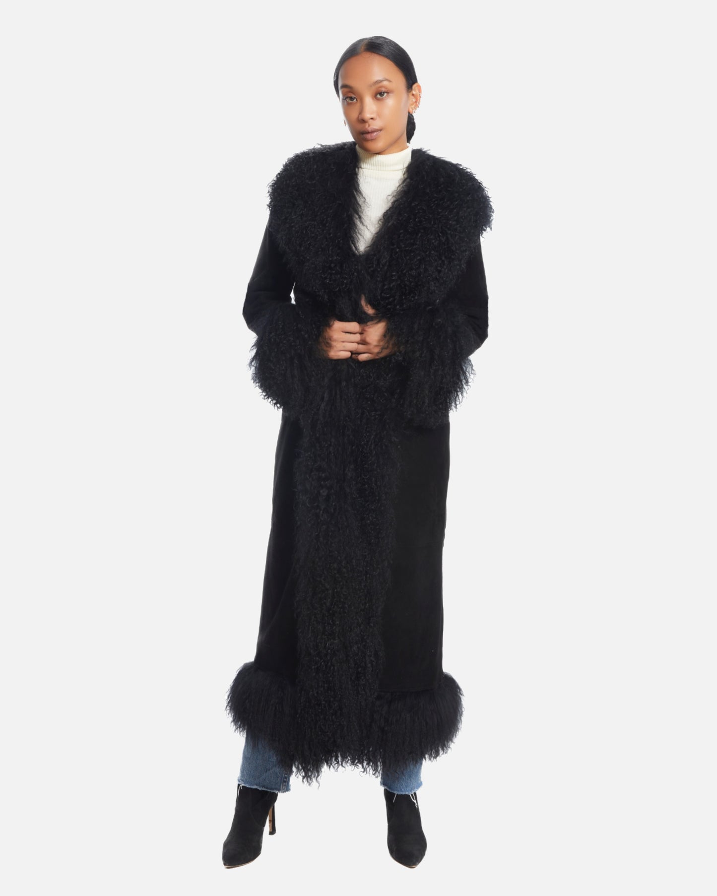 Dorothy Suede Maxi Coat