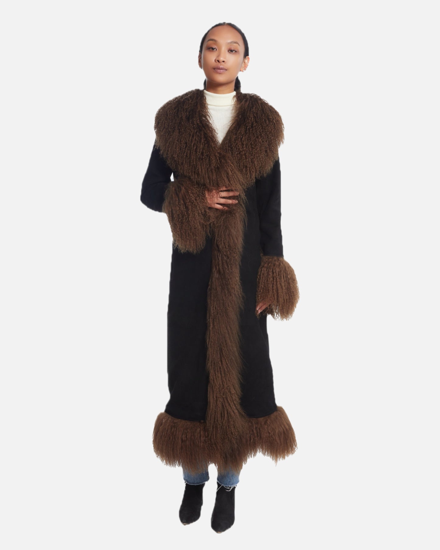 Dorothy Suede Maxi Coat