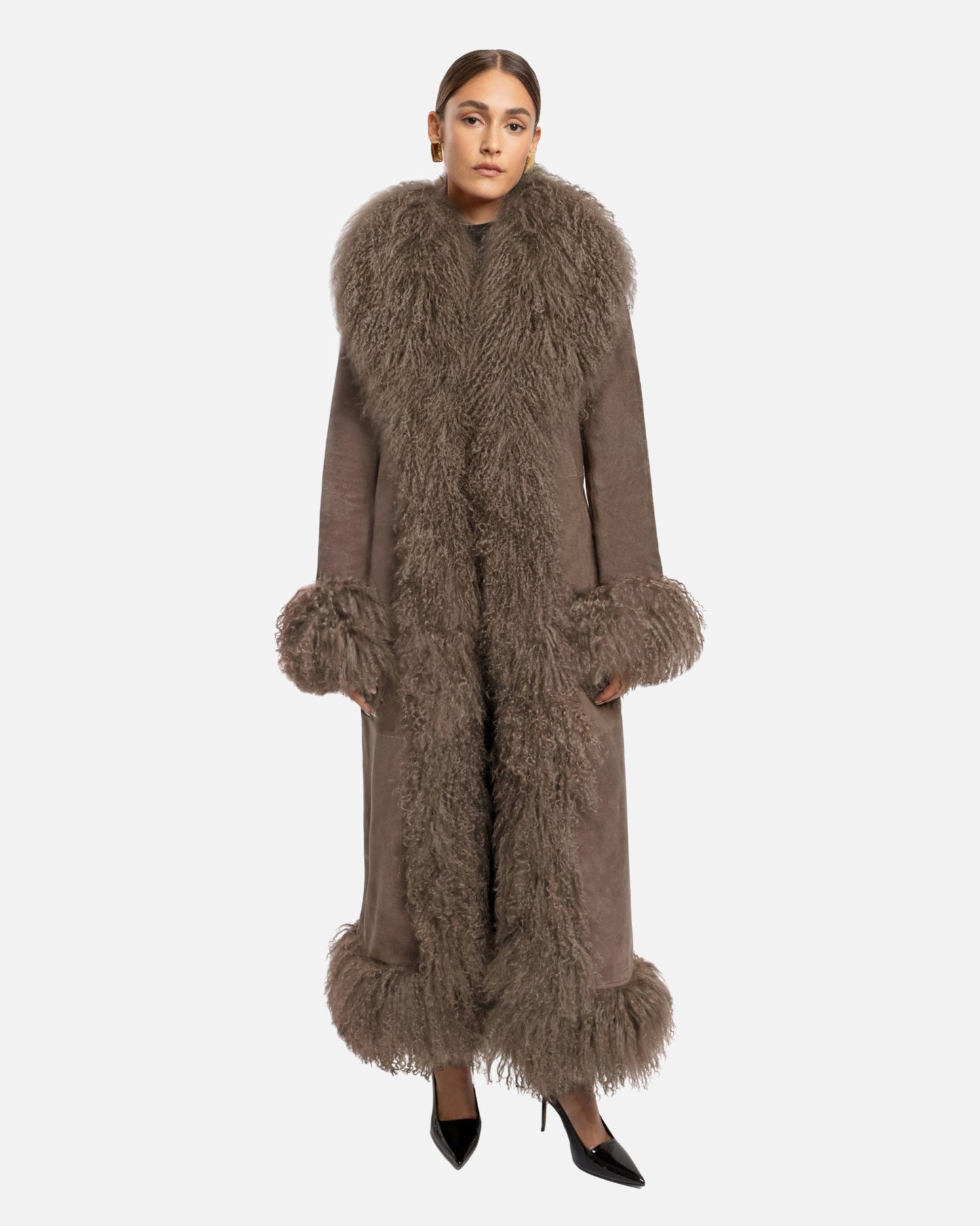 Dorothy Suede Maxi Coat