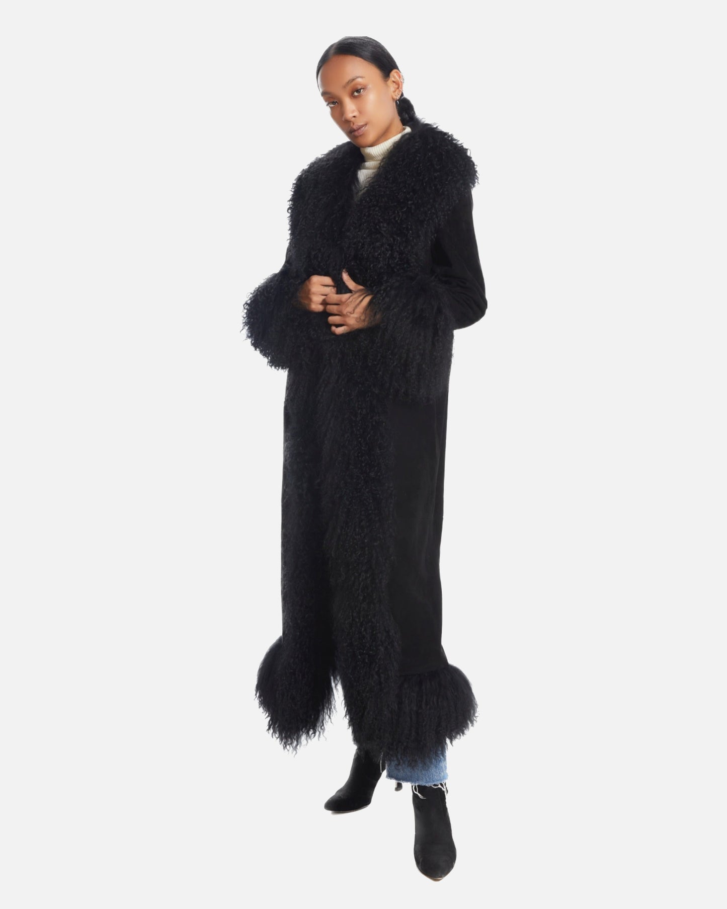 Dorothy Suede Maxi Coat