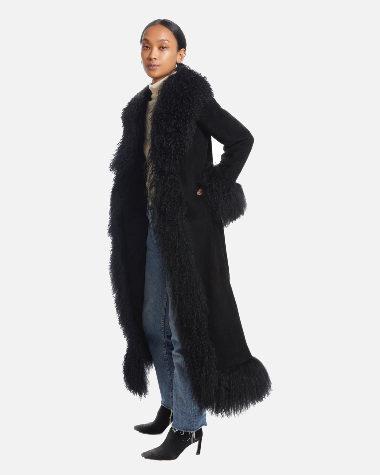 Dorothy Suede Maxi Coat