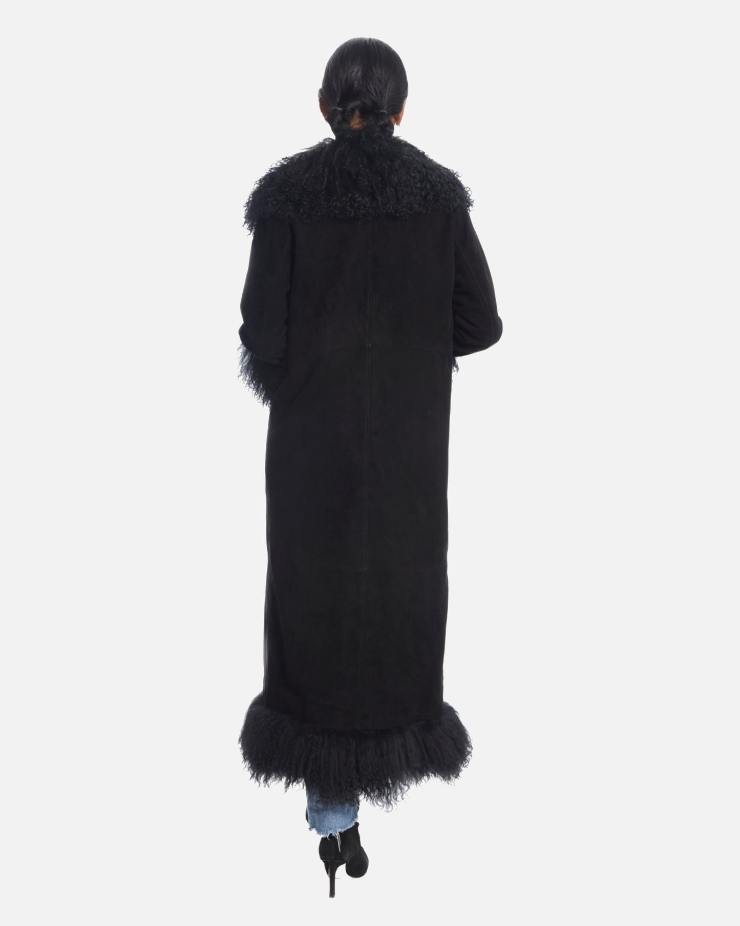 Dorothy Suede Maxi Coat