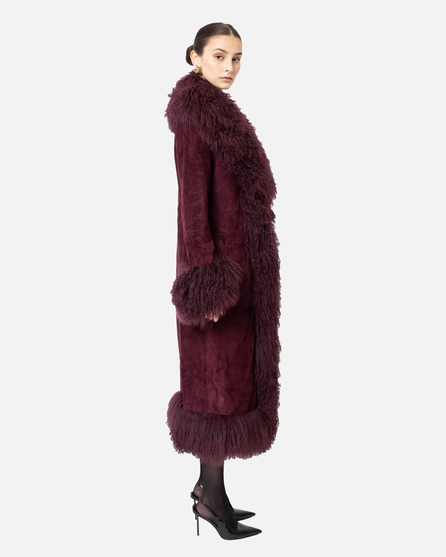 Dorothy Suede Maxi Coat