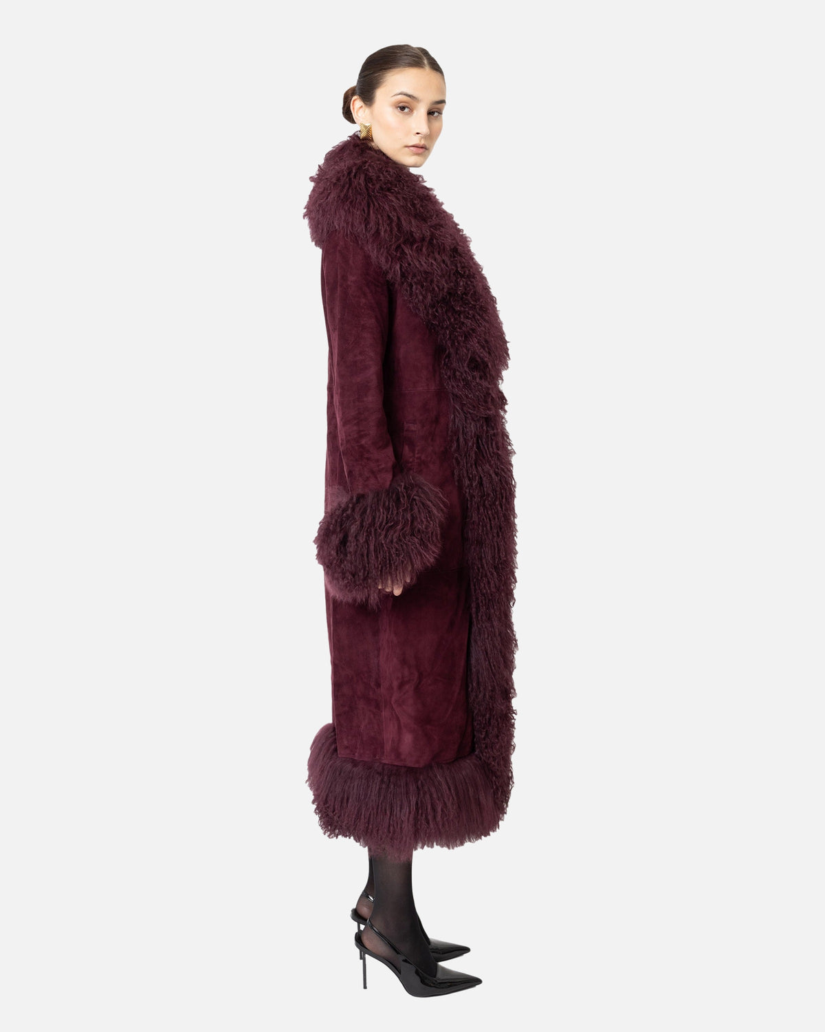 Dorothy Suede Maxi Coat