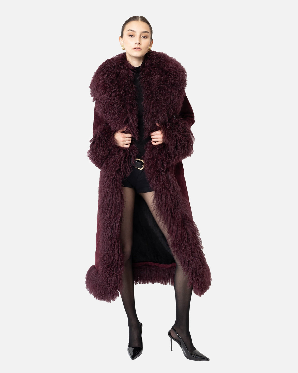 Dorothy Suede Maxi Coat