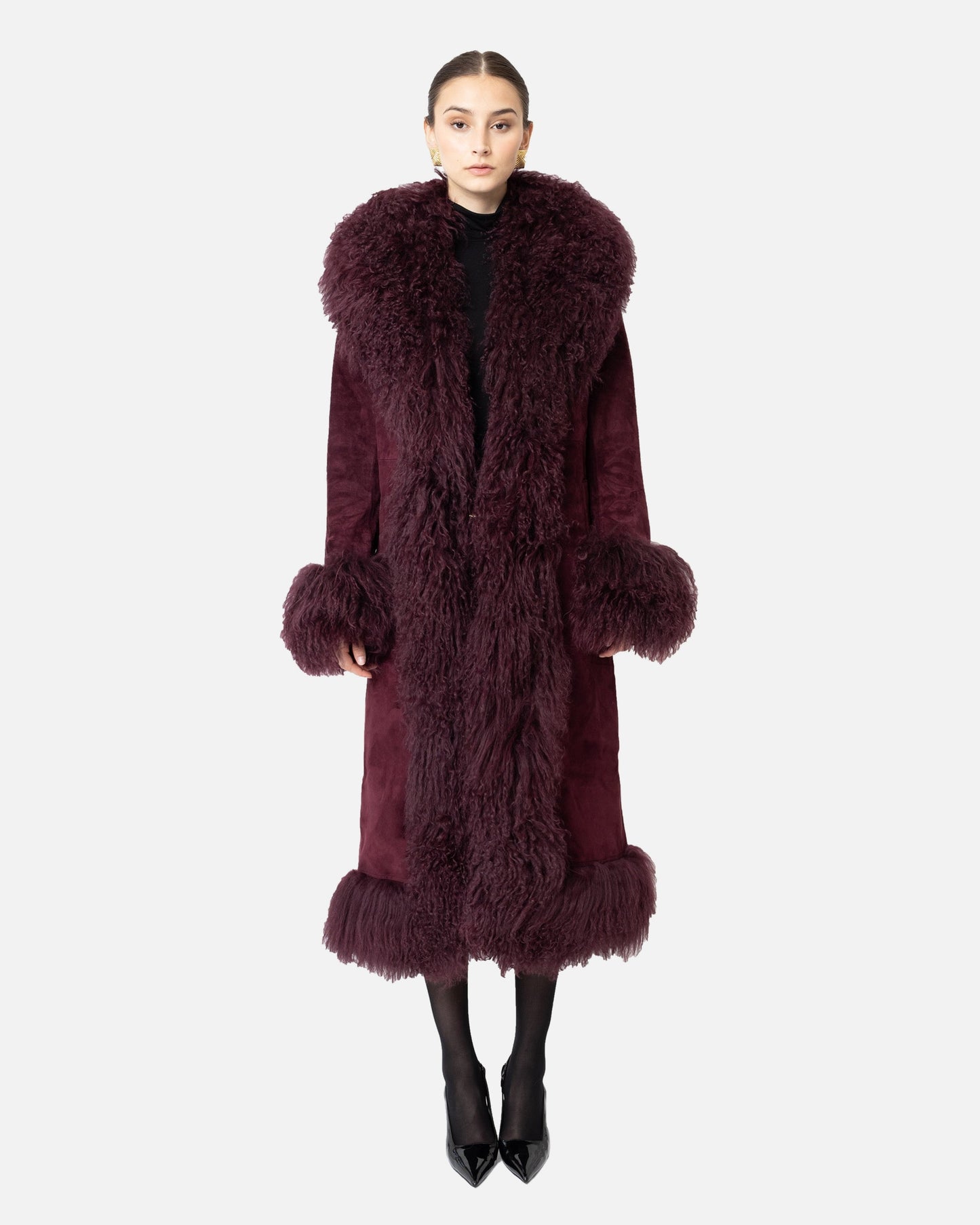 Dorothy Suede Maxi Coat