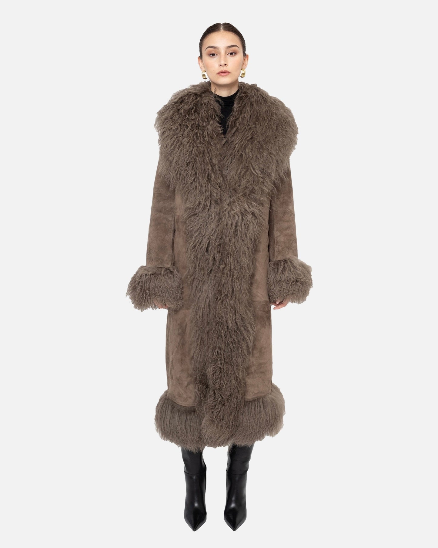 Dorothy Suede Maxi Coat