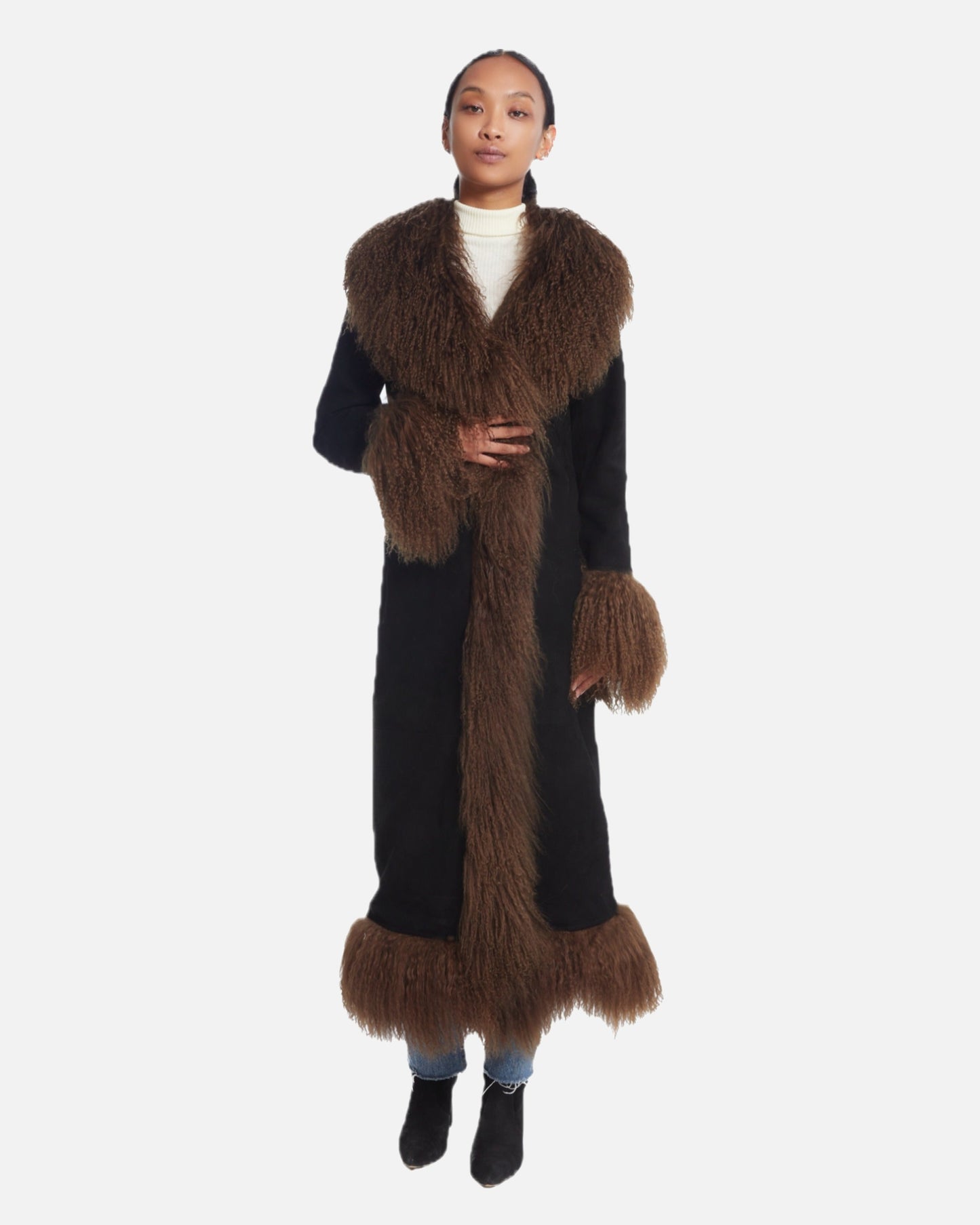 Dorothy Suede Maxi Coat