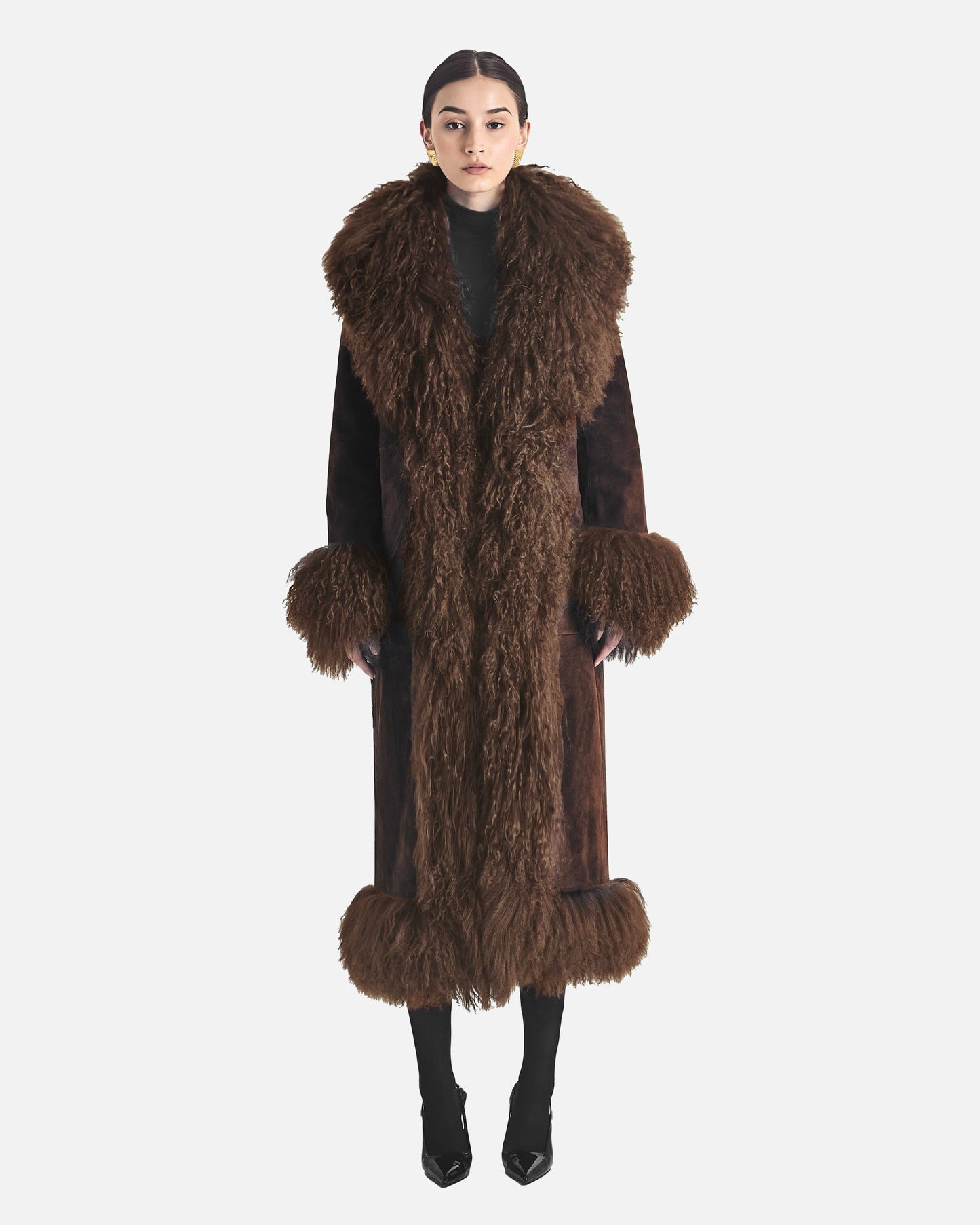 Dorothy Suede Maxi Coat