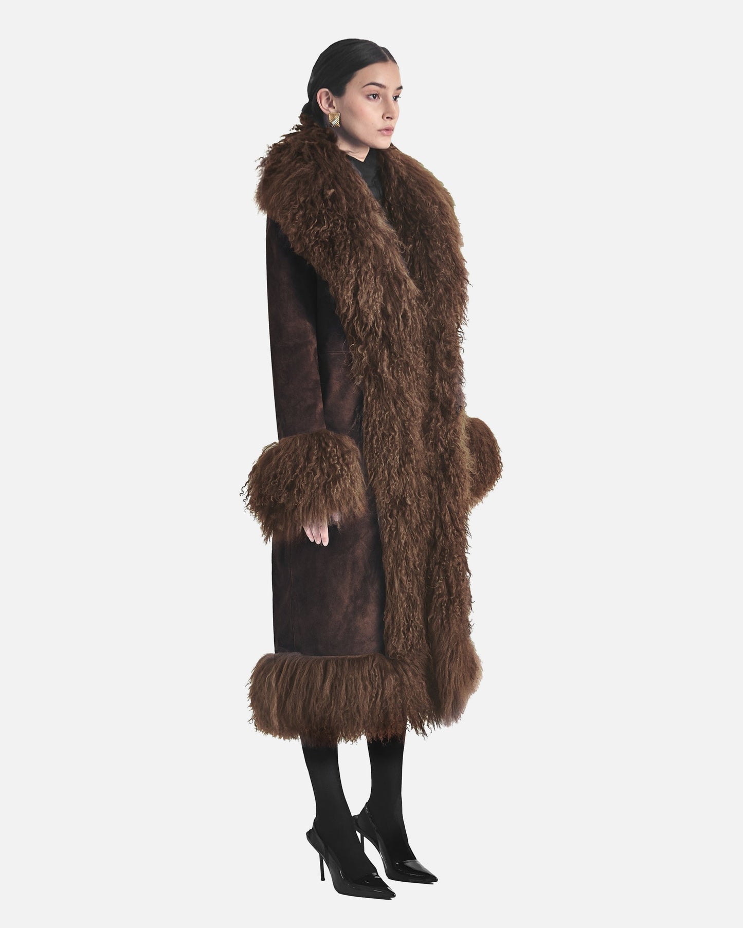 Dorothy Suede Maxi Coat