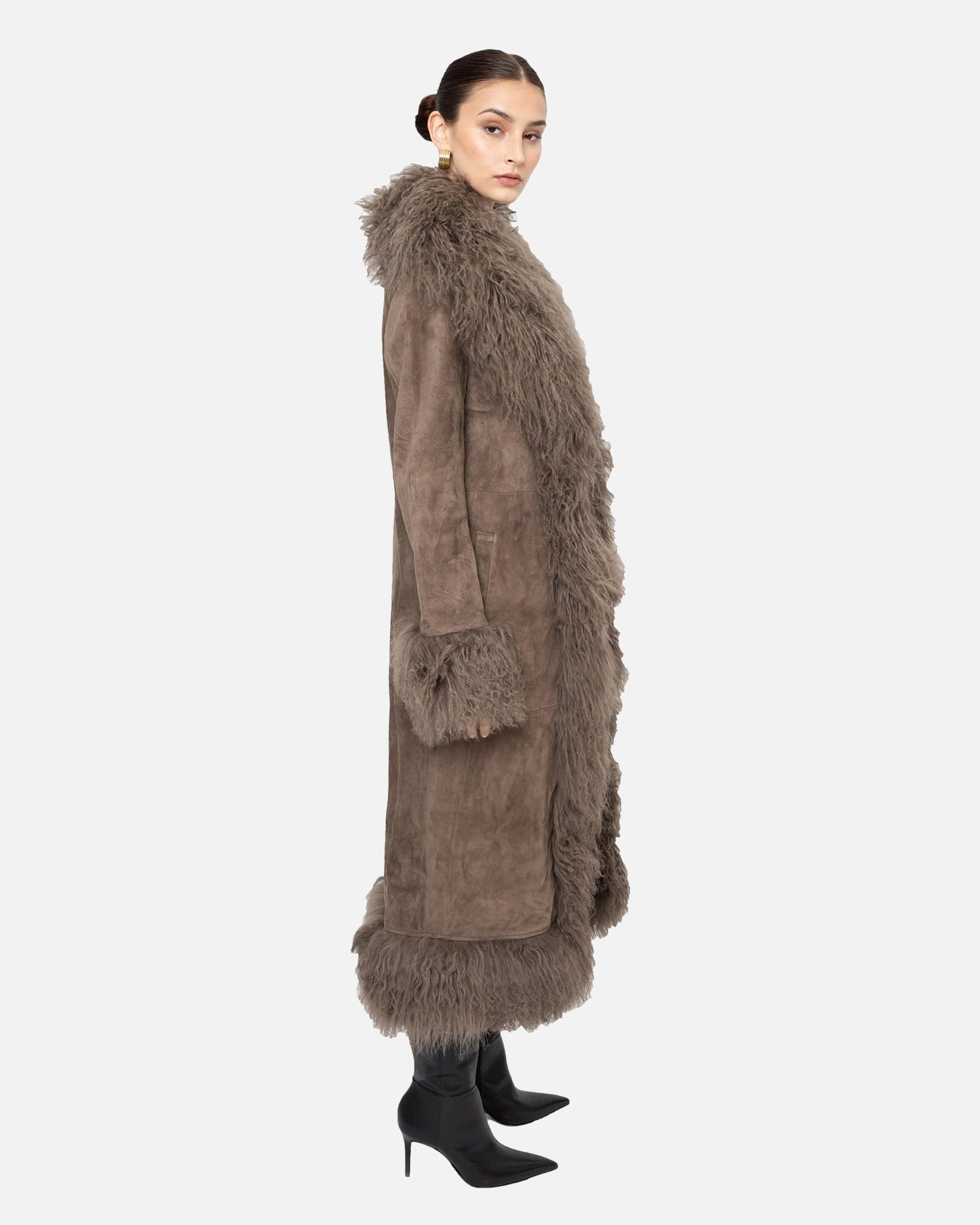 Dorothy Suede Maxi Coat