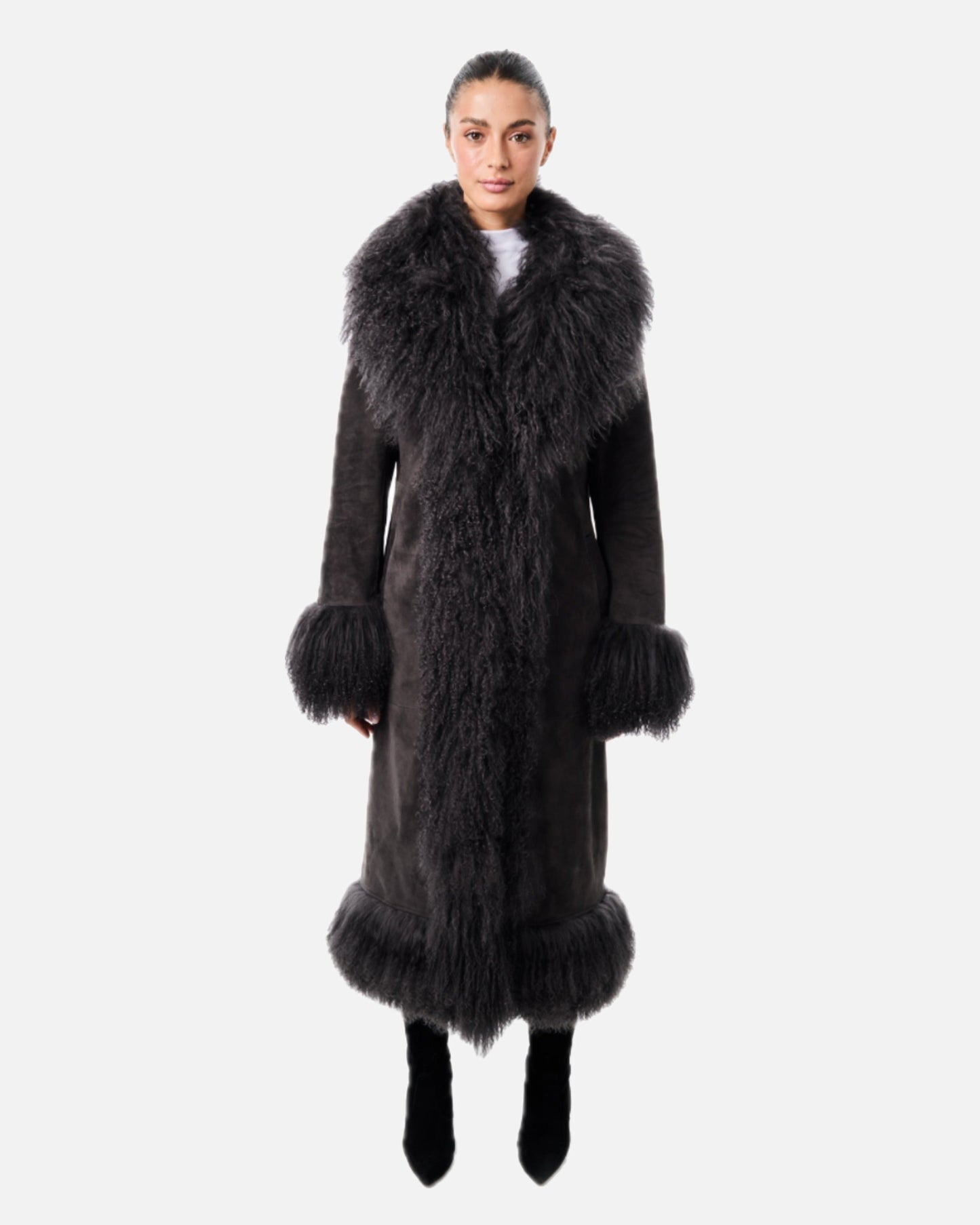 Dorothy Suede Maxi Coat