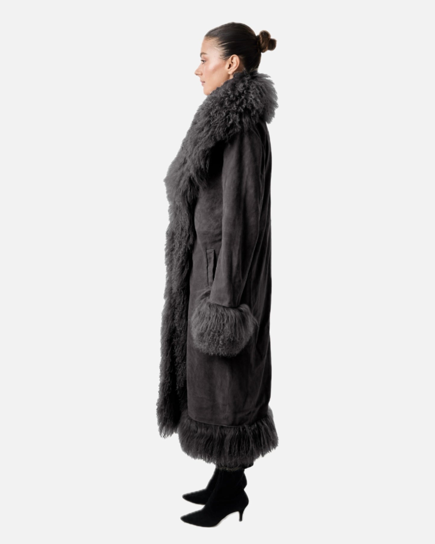 Dorothy Suede Maxi Coat