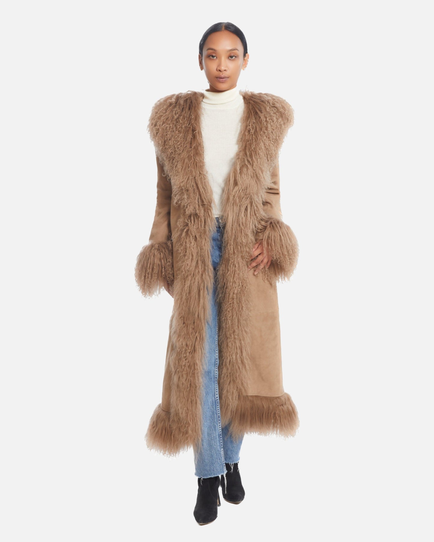Dorothy Suede Maxi Coat