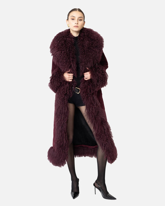 Dorothy Suede Maxi Coat
