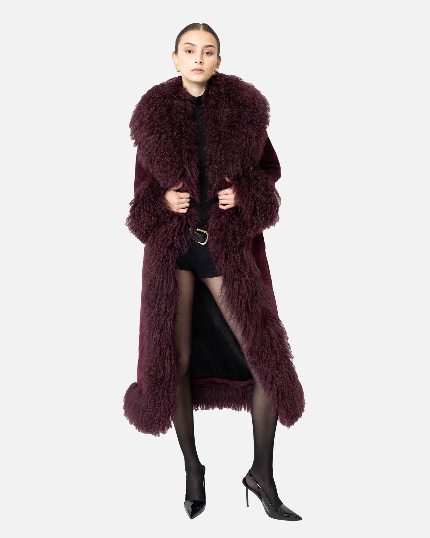 Dorothy Suede Maxi Coat