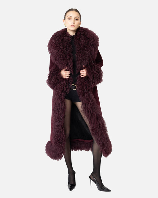 Dorothy Suede Maxi Coat