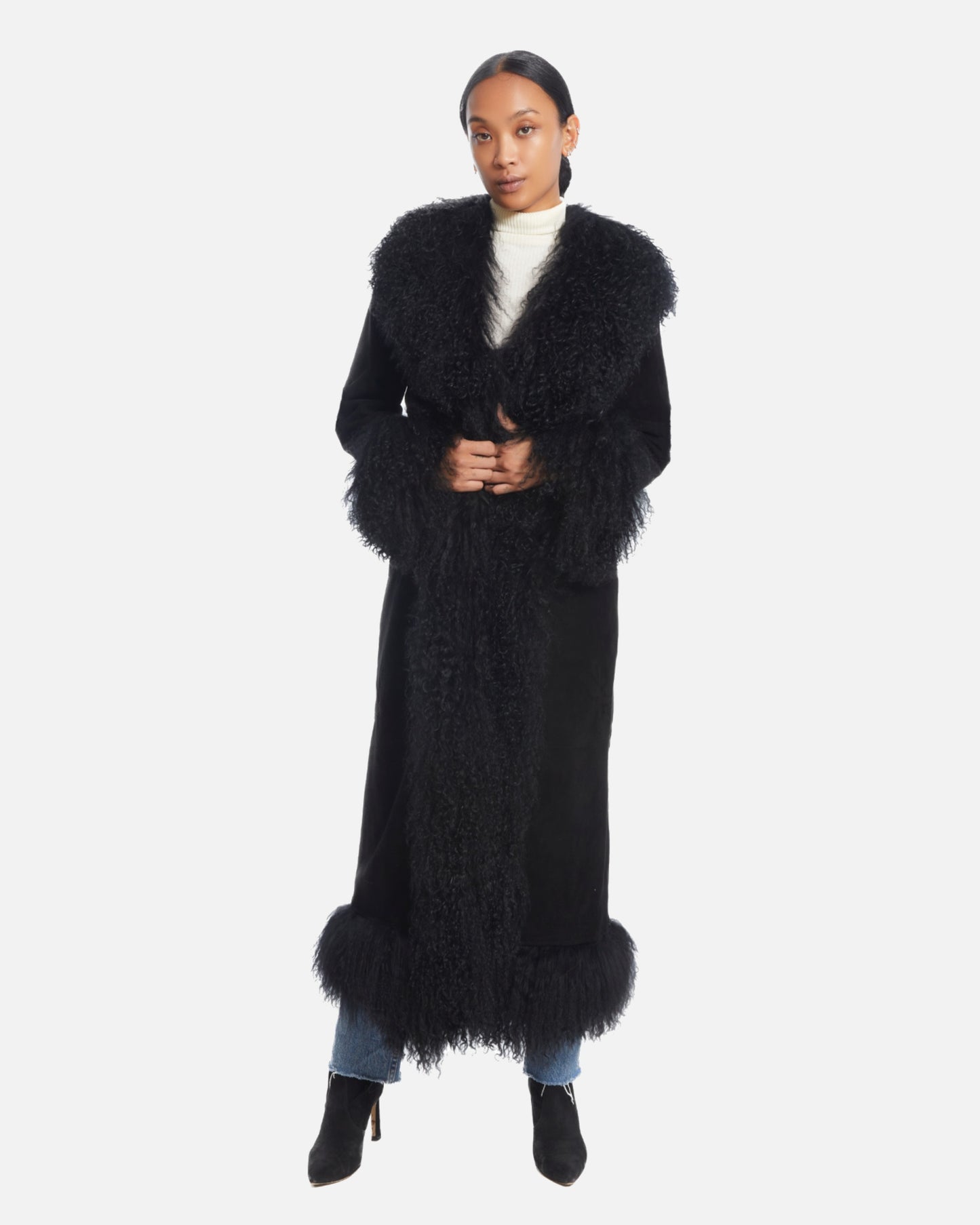 Dorothy Suede Maxi Coat