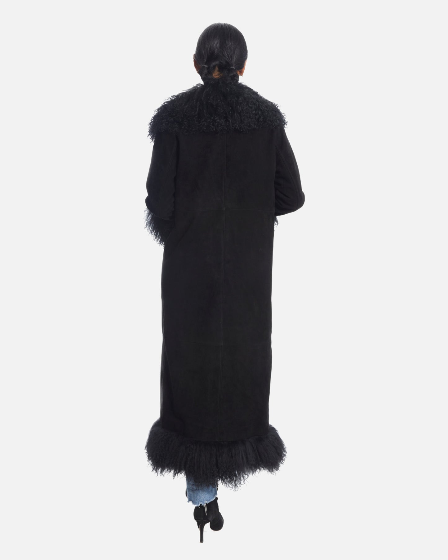 Dorothy Suede Maxi Coat