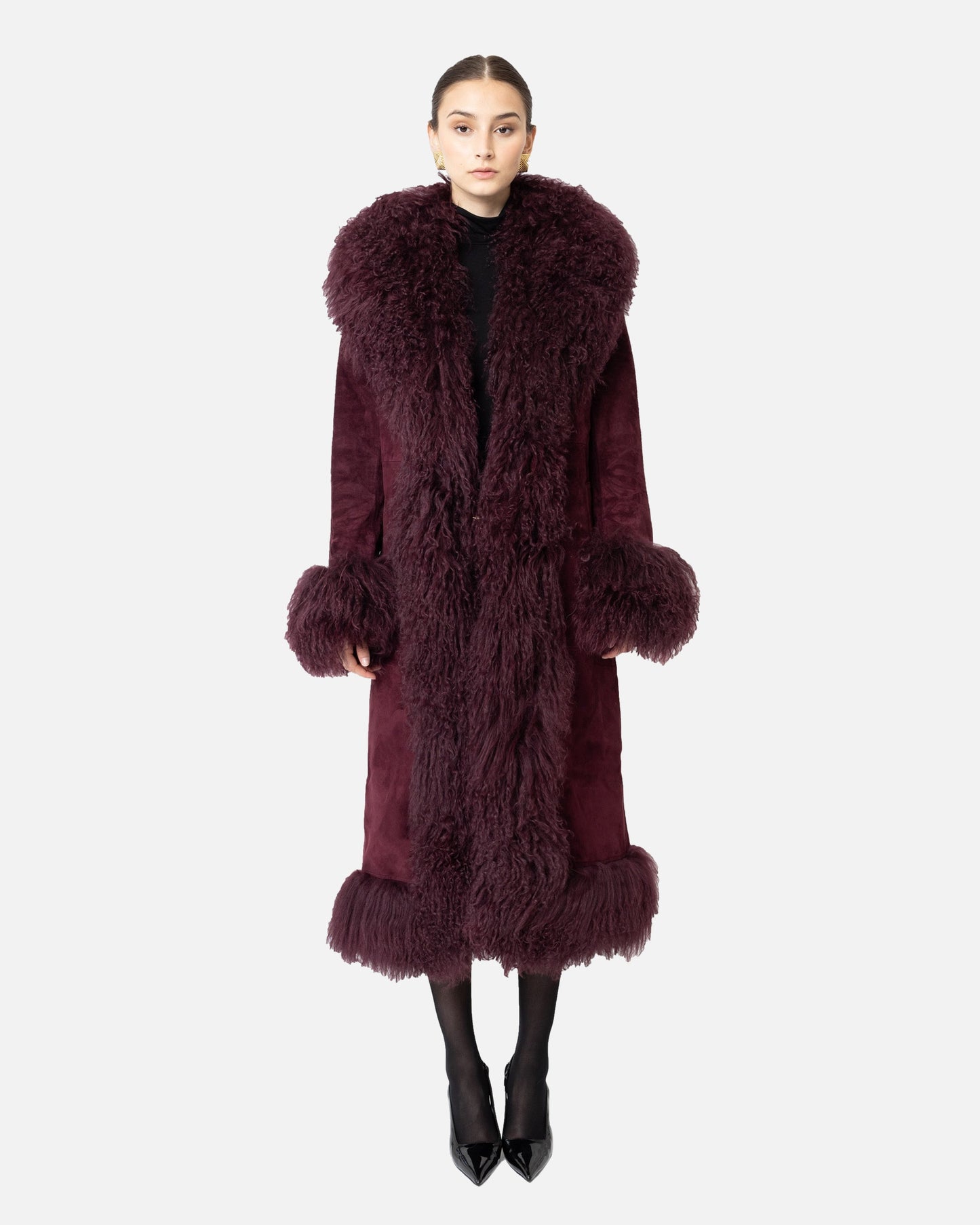 Dorothy Suede Maxi Coat
