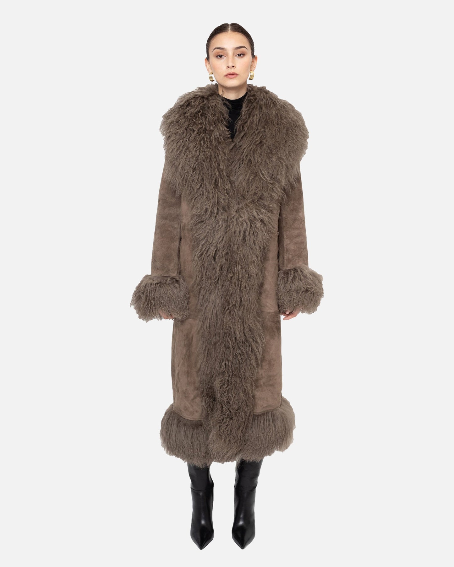 Dorothy Suede Maxi Coat