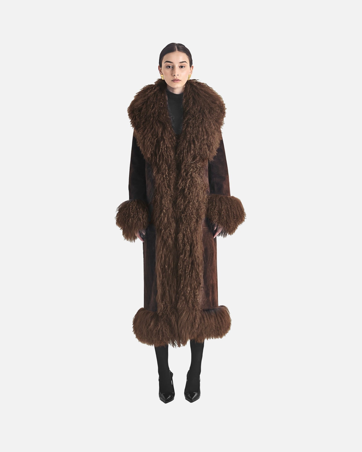 Dorothy Suede Maxi Coat