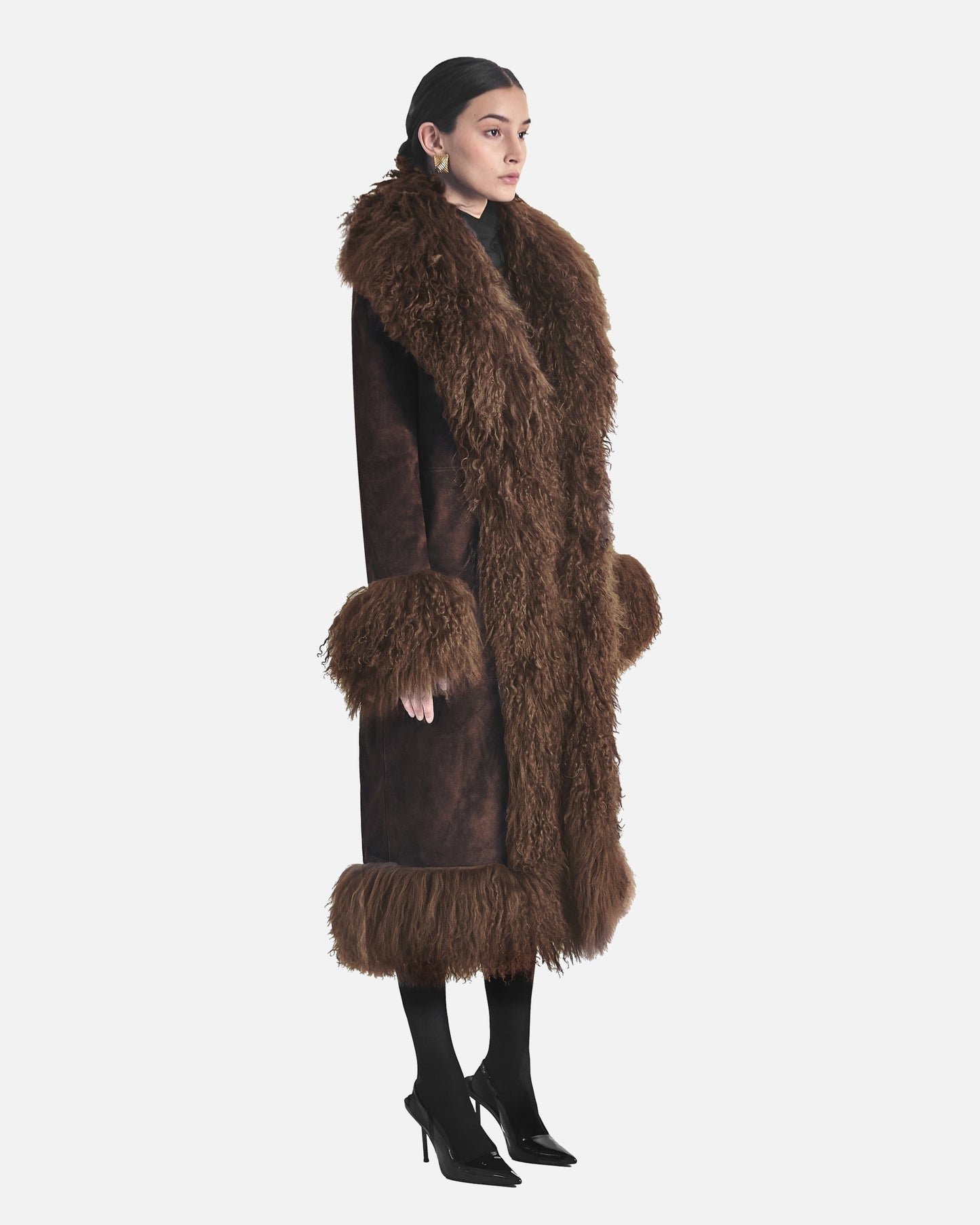 Dorothy Suede Maxi Coat