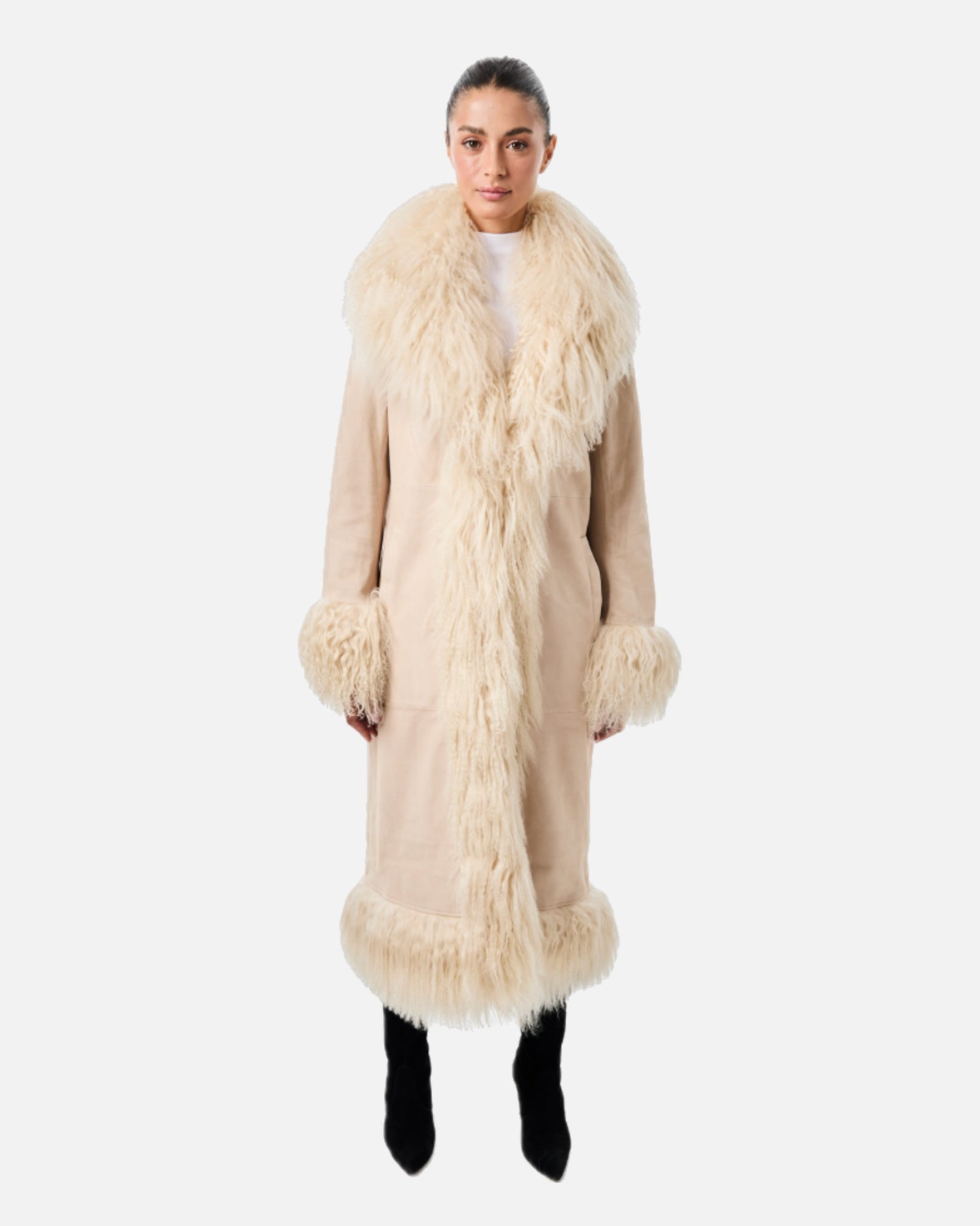 Dorothy Suede Maxi Coat