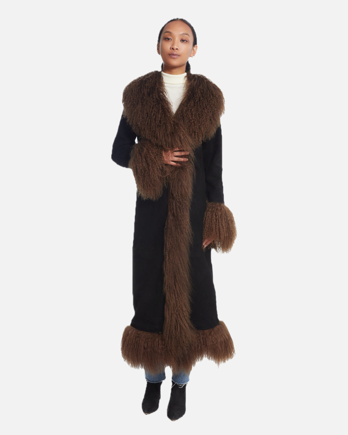 Dorothy Suede Maxi Coat