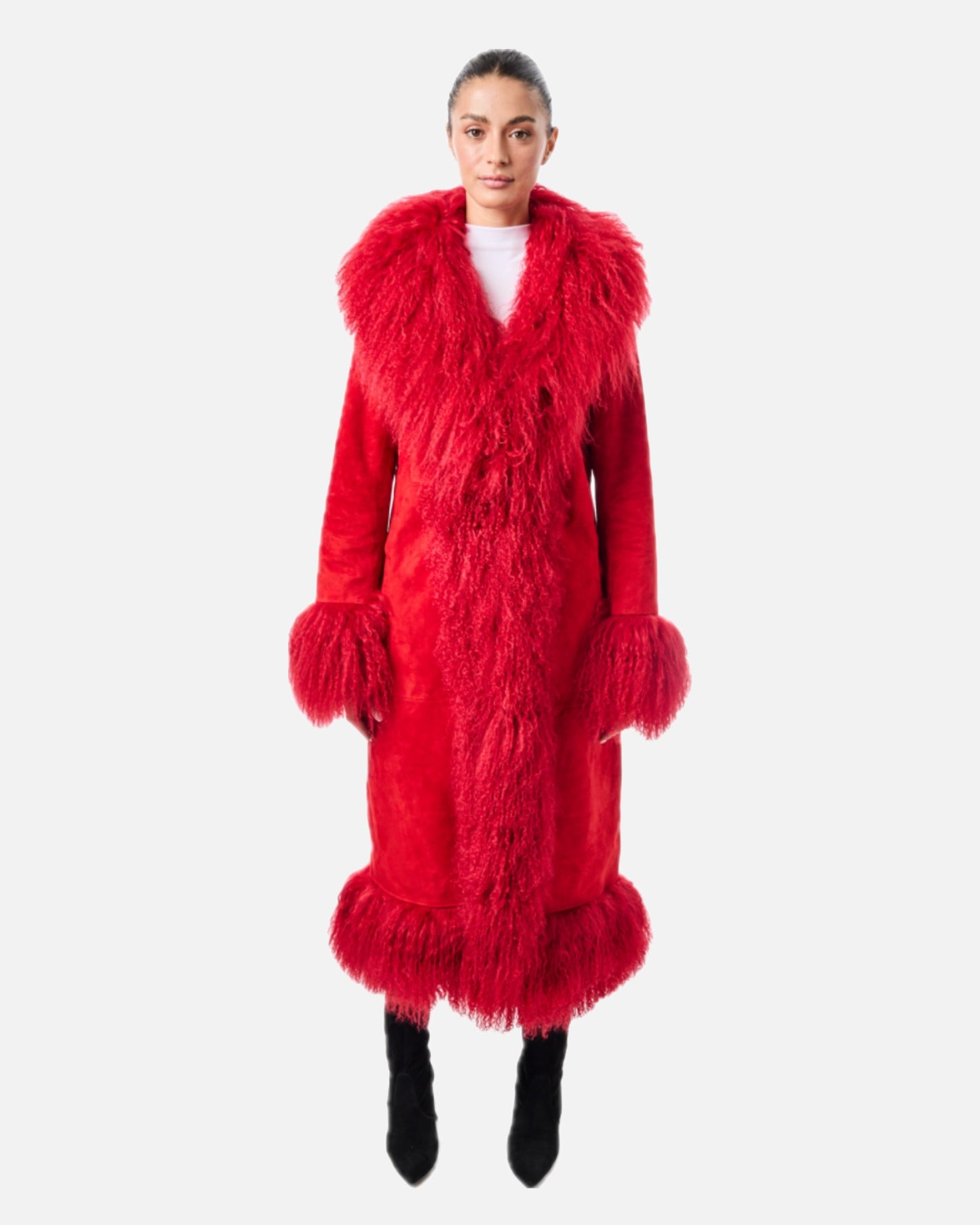 Dorothy Suede Maxi Coat