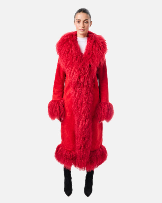 Dorothy Suede Maxi Coat