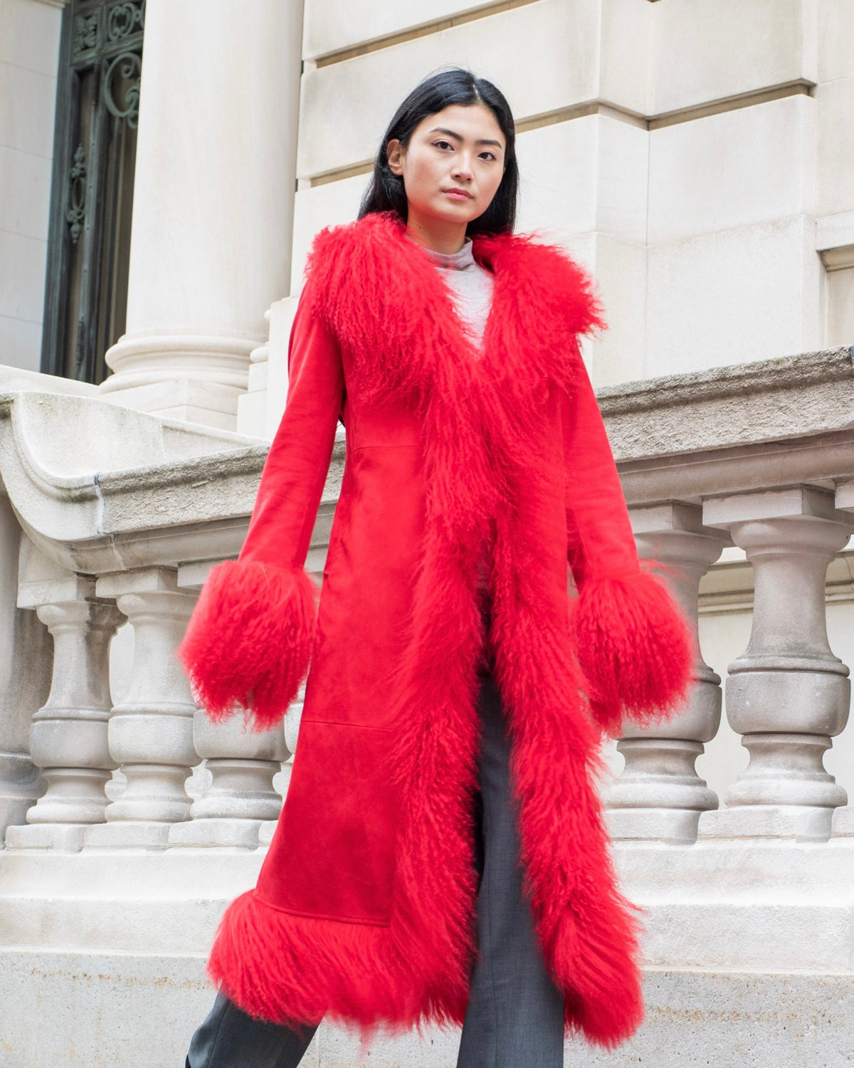 Dorothy Suede Maxi Coat